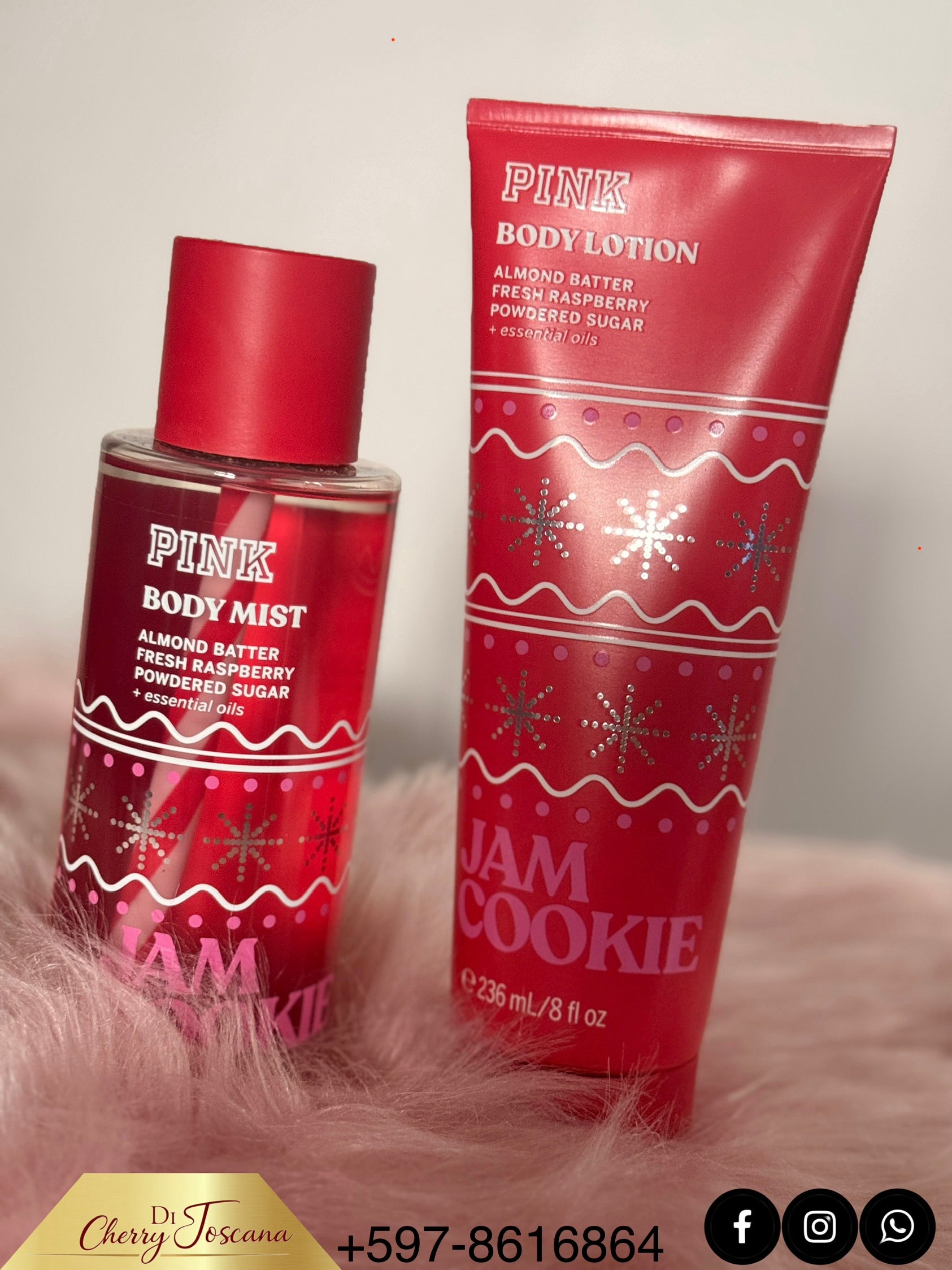 PINK Body Lotion Jam Cookie