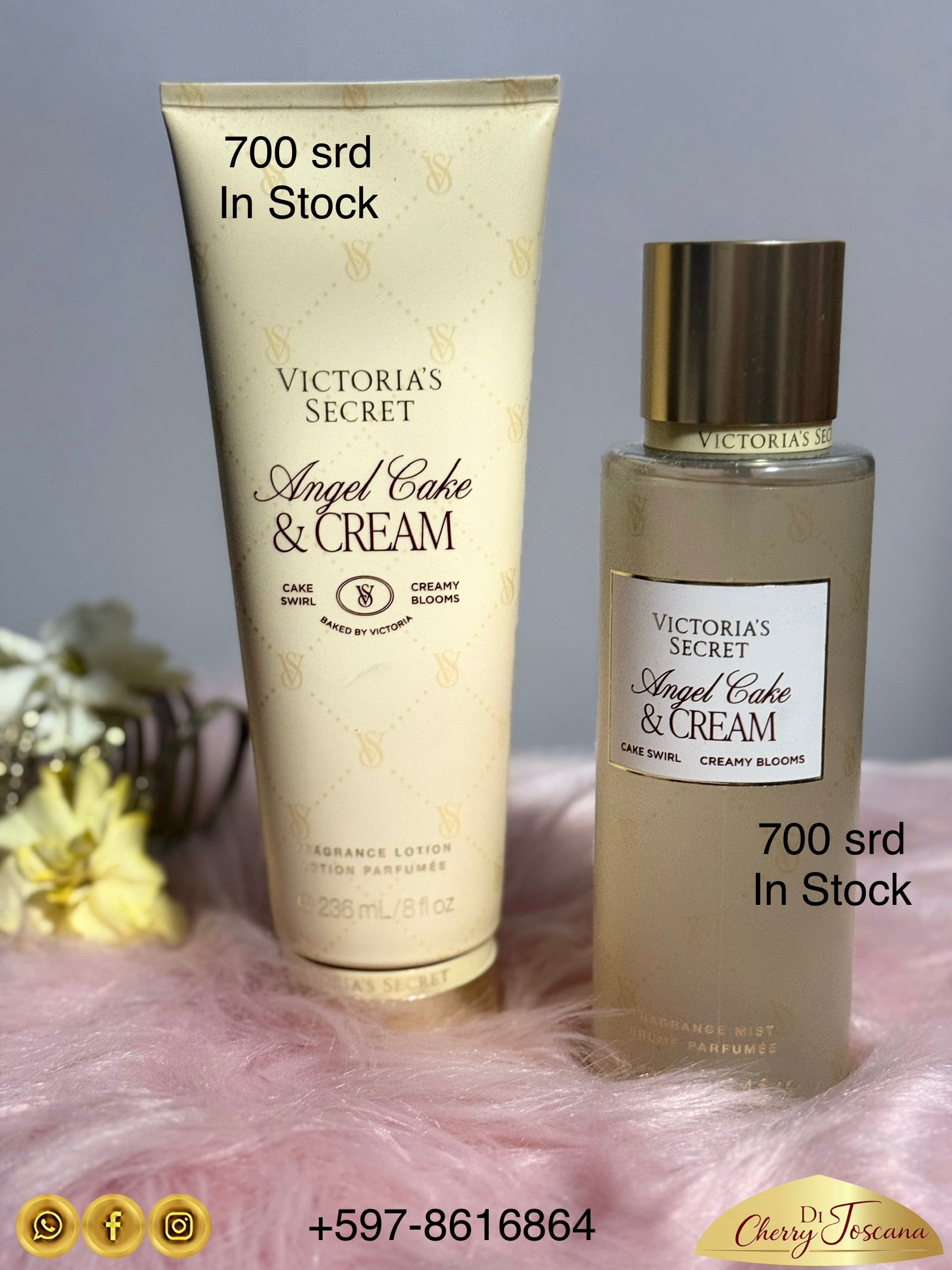 Victoria’s Secret Mist and Body Lotion.Angel’s cake&cream